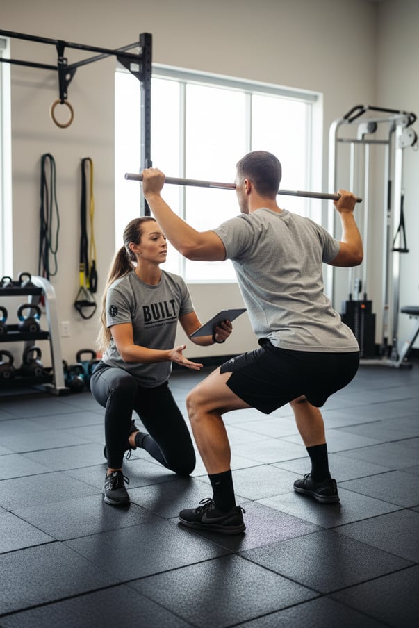 Crossfit athlete training in a performance-focused Valparaiso physical therapy gym